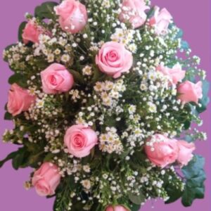cojín de 15 rosas